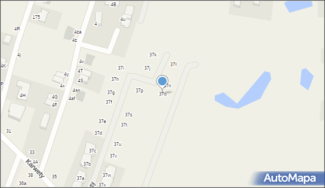 Dąbrowa, Karwety Andrzeja, adm., 37o, mapa Dąbrowa