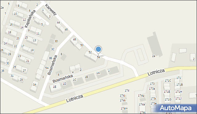 Dąbrowa, Karwety Andrzeja, adm., 54, mapa Dąbrowa