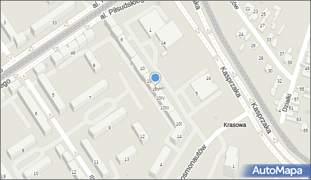 Dąbrowa Górnicza, Kasprzaka, 10V, mapa Dąbrowa Górnicza