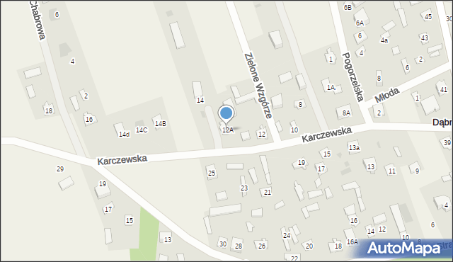 Dąbrówka, Karczewska, 12A, mapa Dąbrówka