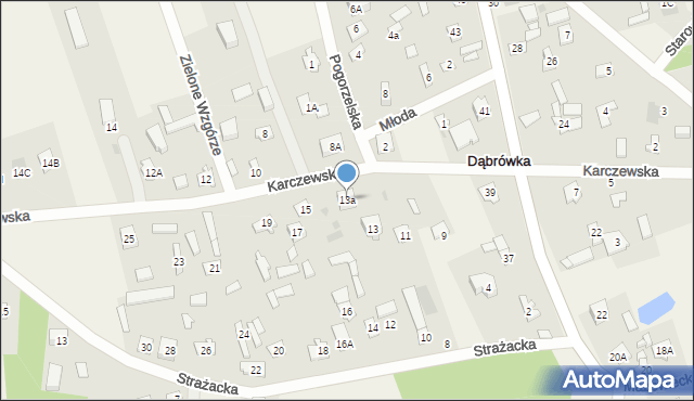 Dąbrówka, Karczewska, 13a, mapa Dąbrówka