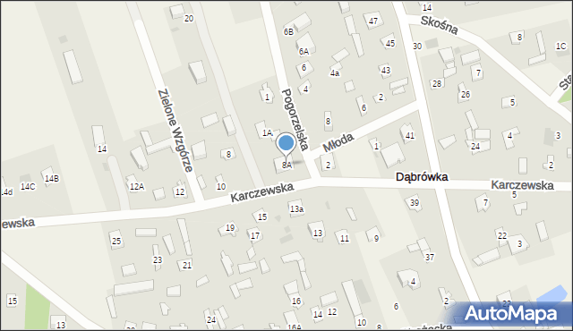 Dąbrówka, Karczewska, 8A, mapa Dąbrówka