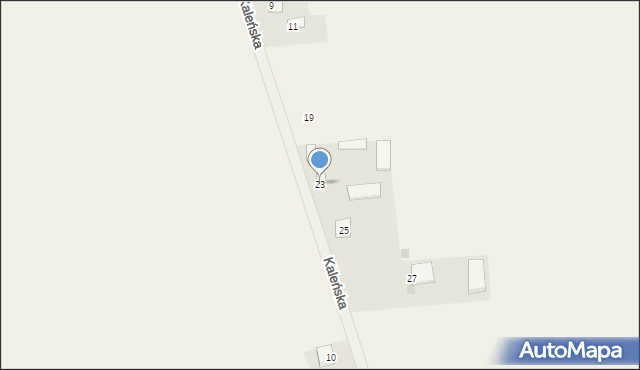 Dąbrówka-Stany, Kaleńska, 23, mapa Dąbrówka-Stany