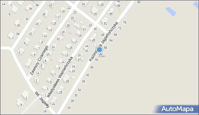 Dęblin, Kazimierza Jagiellończyka, 52, mapa Dęblin