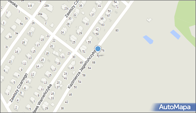Dęblin, Kazimierza Jagiellończyka, 72, mapa Dęblin