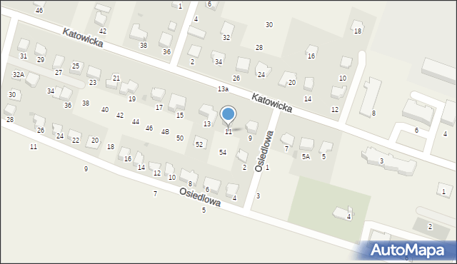 Dębowiec, Katowicka, 11, mapa Dębowiec