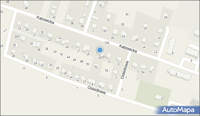 Dębowiec, Katowicka, 13, mapa Dębowiec