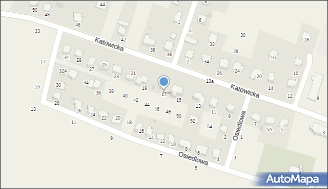 Dębowiec, Katowicka, 17, mapa Dębowiec