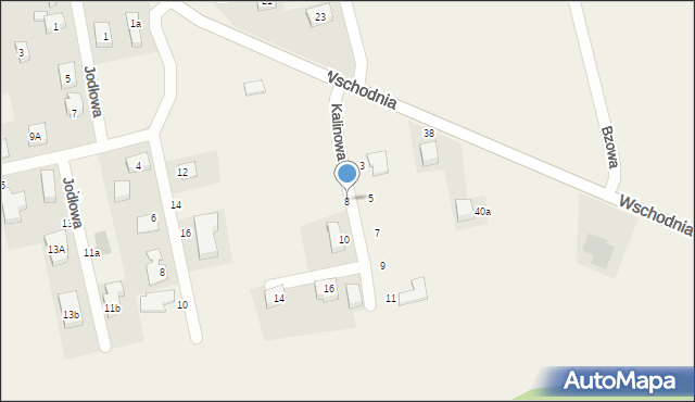 Długołęka, Kalinowa, 8, mapa Długołęka