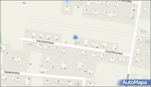 Dobra, Kaczeńcowa, 12, mapa Dobra