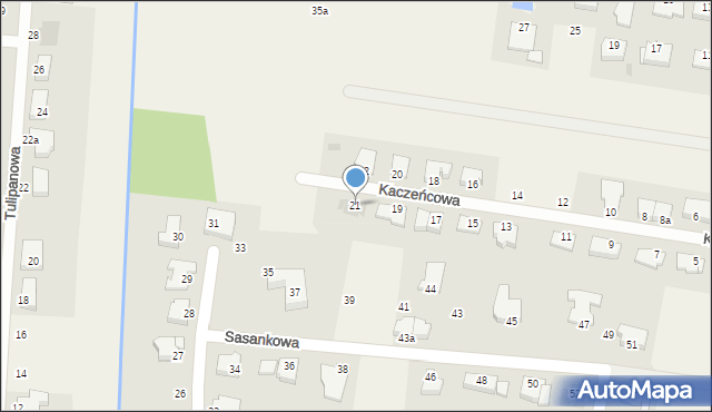 Dobra, Kaczeńcowa, 21, mapa Dobra