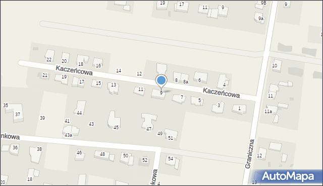 Dobra, Kaczeńcowa, 9, mapa Dobra