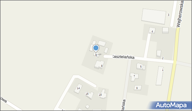 Dobrzewino, Kasztelańska, 6, mapa Dobrzewino