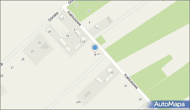 Dobrzyniec, Kaktusowa, 8, mapa Dobrzyniec