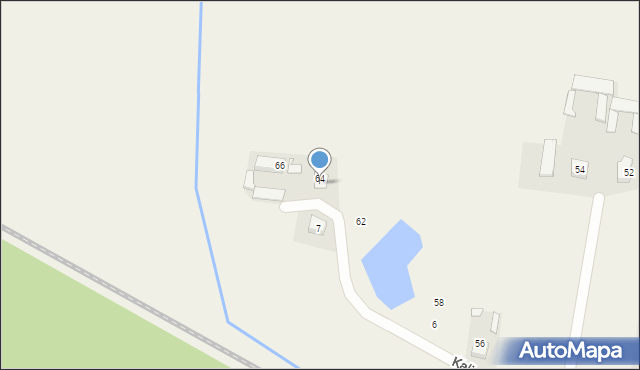 Dobrzyniewo Duże, Kalinowa, 12, mapa Dobrzyniewo Duże