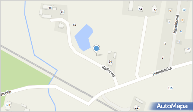 Dobrzyniewo Duże, Kalinowa, 6, mapa Dobrzyniewo Duże