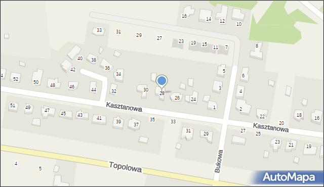 Dolaszewo, Kasztanowa, 28, mapa Dolaszewo