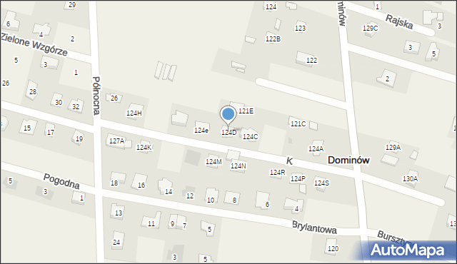 Dominów, Kamienista, 6, mapa Dominów