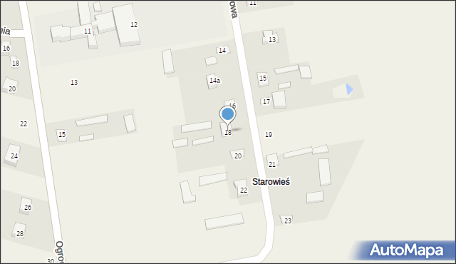 Drelów, Kasztanowa, 18, mapa Drelów