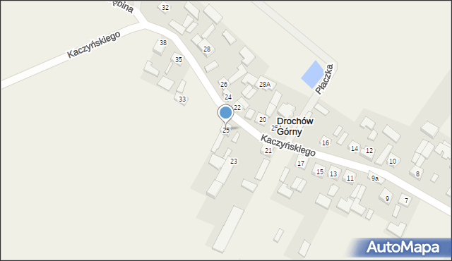 Drochów Górny, Kaczyńskiego Lecha, 25, mapa Drochów Górny