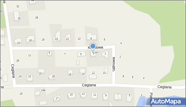 Droszków, Kalinowa, 3, mapa Droszków