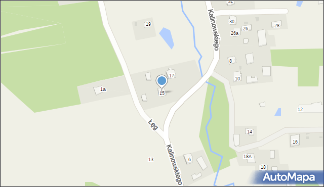 Dulcza Wielka, Kalinowskiego, ks., 15, mapa Dulcza Wielka