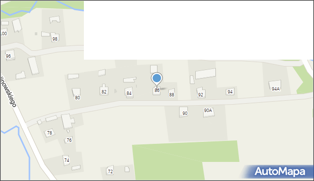 Dulcza Wielka, Kalinowskiego, ks., 86, mapa Dulcza Wielka