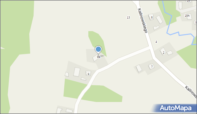 Dulcza Wielka, Kalinowskiego, ks., 9a, mapa Dulcza Wielka