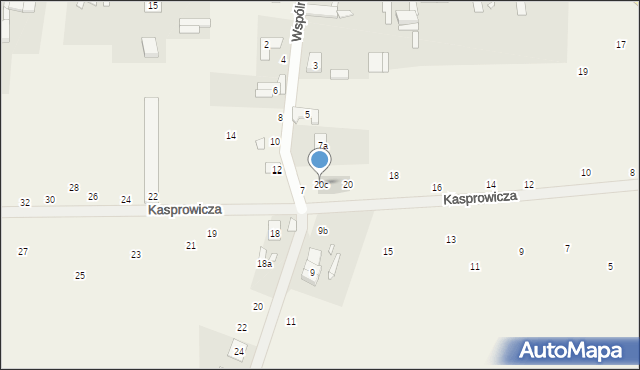 Dymaczewo Nowe, Kasprowicza Jana, 20c, mapa Dymaczewo Nowe