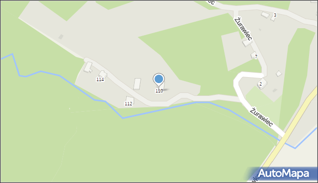 Dynów, Karolówka, 110, mapa Dynów