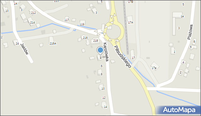 Dynów, Karolówka, 4, mapa Dynów