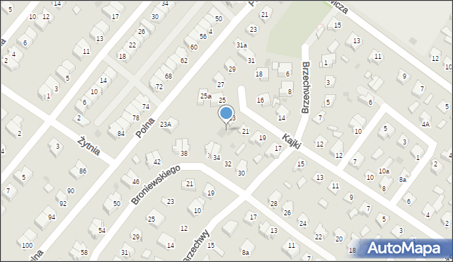 Działdowo, Kajki Michała, 23a, mapa Działdowo