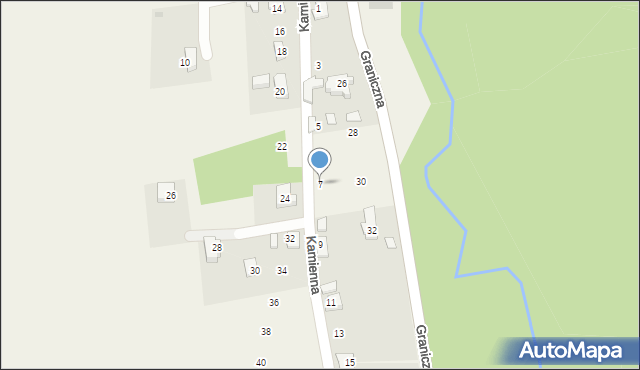 Dzięgielów, Kamienna, 7, mapa Dzięgielów
