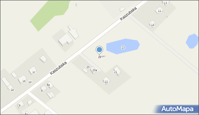Dziemiany, Kaszubska, 19, mapa Dziemiany