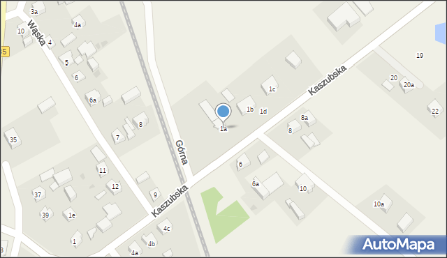 Dziemiany, Kaszubska, 1a, mapa Dziemiany