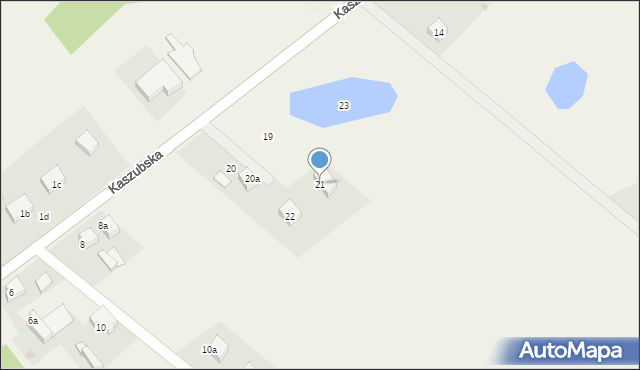 Dziemiany, Kaszubska, 21, mapa Dziemiany