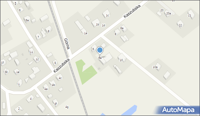 Dziemiany, Kaszubska, 6a, mapa Dziemiany