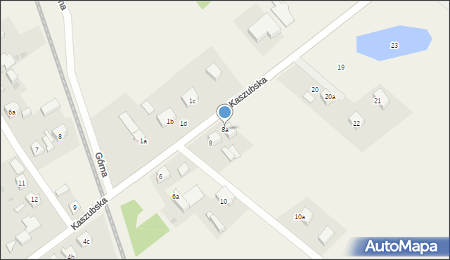 Dziemiany, Kaszubska, 8a, mapa Dziemiany