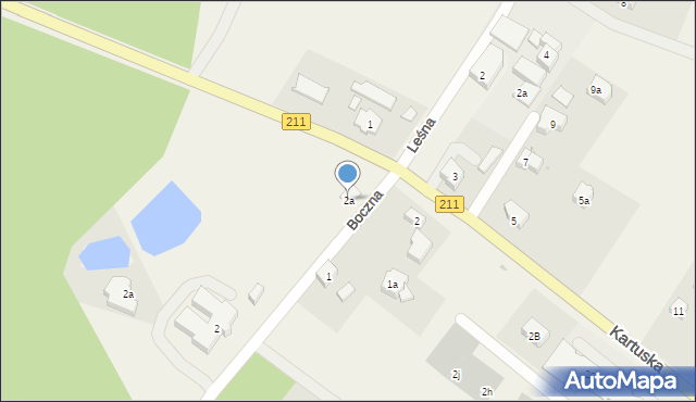 Dzierżążno, Kartuska, 2a, mapa Dzierżążno