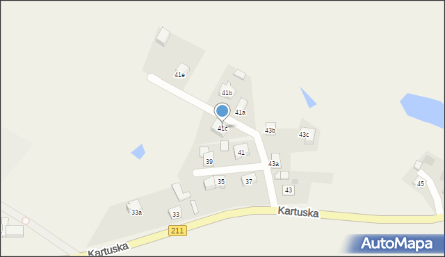 Dzierżążno, Kartuska, 41c, mapa Dzierżążno