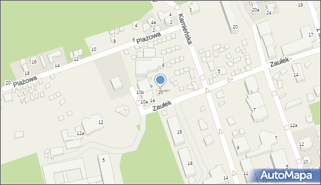 Dziwnówek, Kamieńska, 10, mapa Dziwnówek