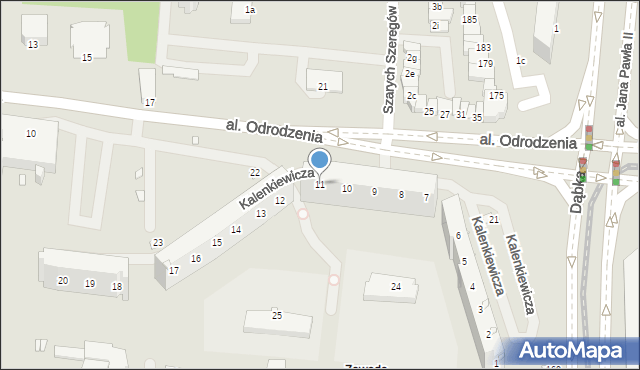 Elbląg, Kalenkiewicza Macieja, 11, mapa Elbląga