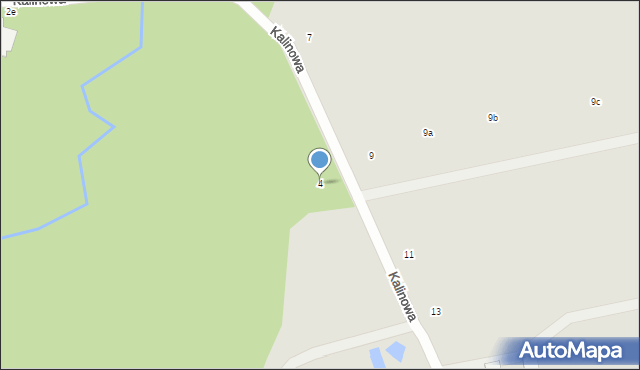 Elbląg, Kalinowa, 4, mapa Elbląga