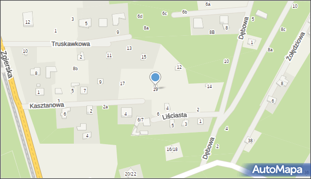 Emilia, Kasztanowa, 19, mapa Emilia