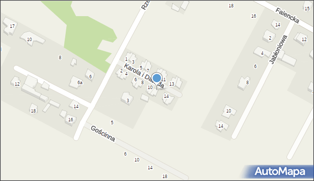 Falenty Nowe, Karola i Dawida, 12, mapa Falenty Nowe