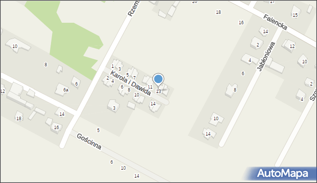 Falenty Nowe, Karola i Dawida, 13, mapa Falenty Nowe