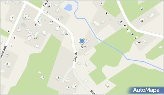 Gaj, Kasztanowa, 6A, mapa Gaj