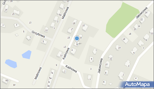 Gajewo, Kalinowa, 6, mapa Gajewo