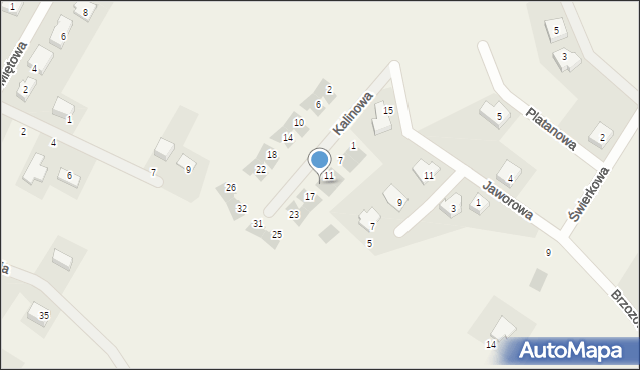 Gajków, Kalinowa, 15, mapa Gajków