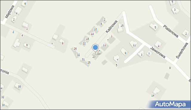 Gajków, Kalinowa, 21, mapa Gajków
